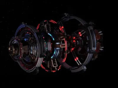 Alien Spaceship 3D model