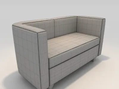 Sofa 2 Seater 5 3D model