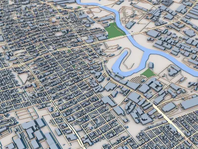 Houston City Texas United States 3D model