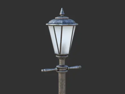 Street Lamp Low-poly 3D model