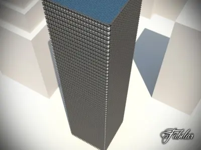 Building 22 Low-poly 3D model