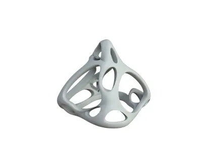 SciFi Cube Object No 62277 Low Poly Shape Low-poly 3D model