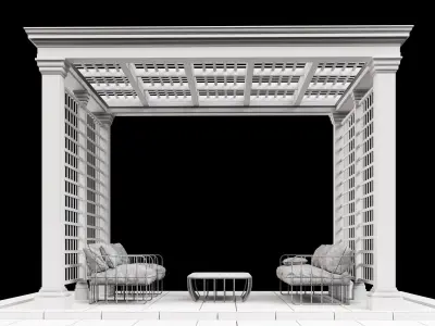 Pergola  5 3D model