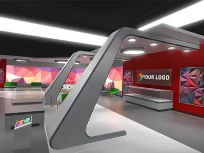 3D Showroom Level Kit Vol 6 Low-poly 3D model