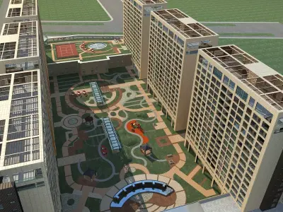 High-Rise Residential 3D model 42