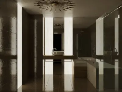 Bathroom modern 3D model