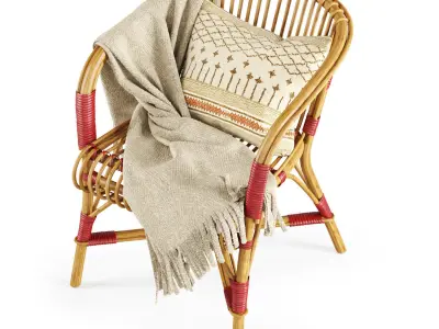 Salvador rattan chair  3D model