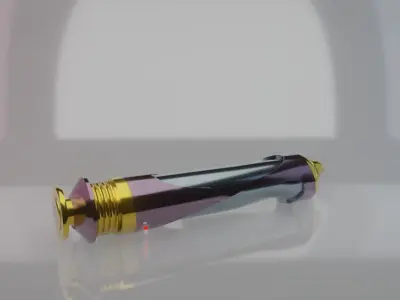 Palpatine Lightsaber Low-poly 3D model