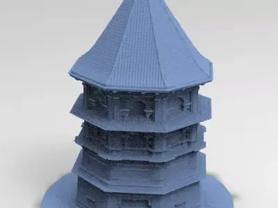 Germanic Medieval Tower 3 3D model