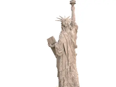 Statue of Liberty Ready Print model 3D model
