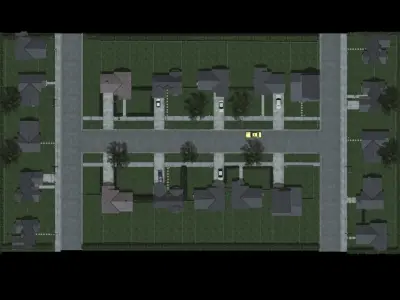 Suburban Street Scene 3D model