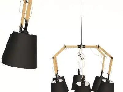 Pendant Lamp Architecture Spider 5lite 3D model