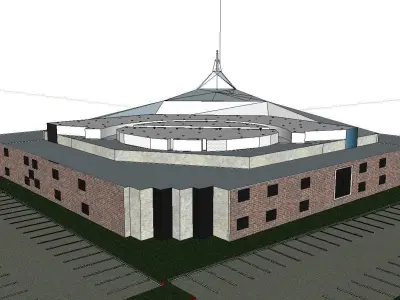 Architecture-Religion-God-Culture-Temple-0290 inside of churc... 3D model