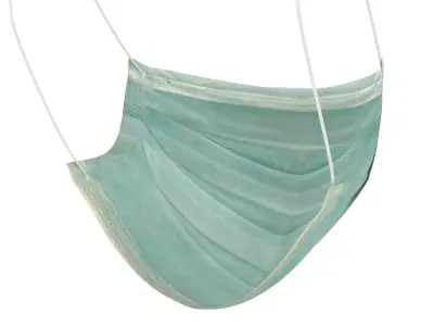 Surgical Mask - PBR Low-poly 3D model