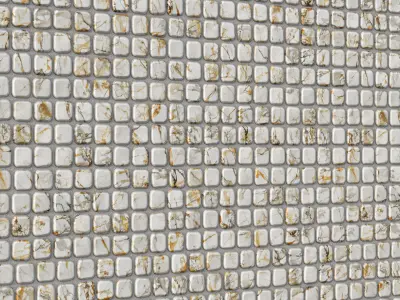 Timeworn marble mosaic 02 - Calacatta-Marquina-Seamless Texture