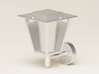 Solar Outdoor Wall Lamp 3D Model Low-poly 3D model