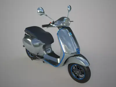 Vespa Electtrica Scooter Low-poly 3D model