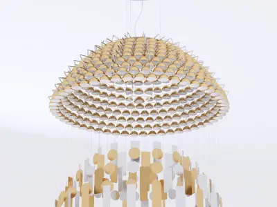 Quasar Todo Suspended chandelier 3D model