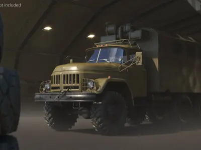  Army Utility Truck ZIL-131 KUNG with Interior 