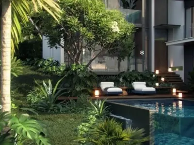 Villa exterior  3D model purchase