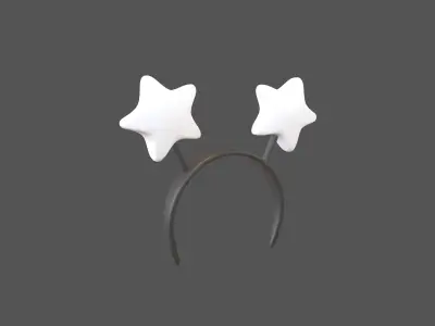 Star Headband v1 004 Low-poly 3D model