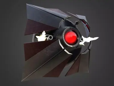 Sci-Fi Enemy Drone Low-poly 3D model