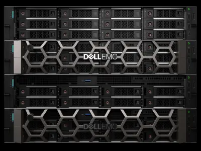 Data Server and Network Rack 3D model