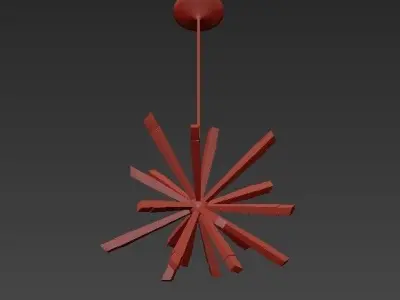 Starburst Pendant 3D model