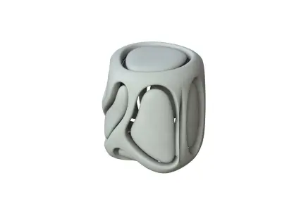 SciFi Cube Object No 67875 Low Poly Shape Low-poly 3D model