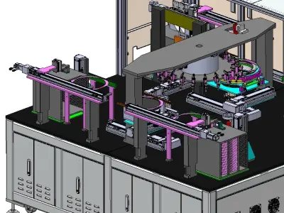 Chip AOI visual inspection machine 3D model