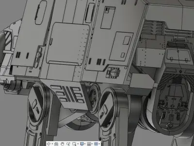 AT-AT star wars at - walker 3D print model
