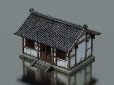 Traditional Chinese old building 3D model