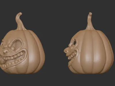 Pumpkin - Hungry Jack-o-lantern  3D print model