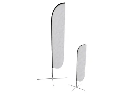 Feather flag 3DM021 3D model