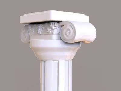 Roman Column Low-poly 3D model
