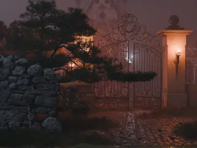 Mystical Graveyard 3D model