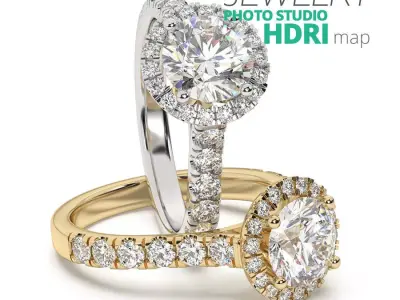 Photorealistic Studio HDRI Map For Jewelry Rendering Vol1 Texture