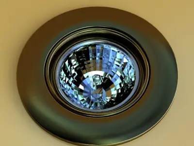 Halogen Lamp 04 Photoreal 3D model