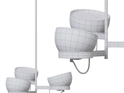 lightwell chandelier by luxdeco 3D model