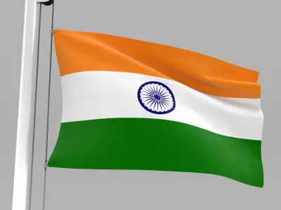 Flag of India 3D model