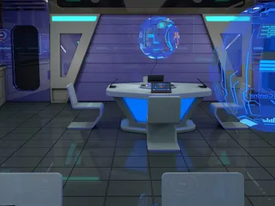 Sci Fi Interior  3D model