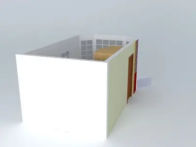 itatibacozinha house with door Free 3D model