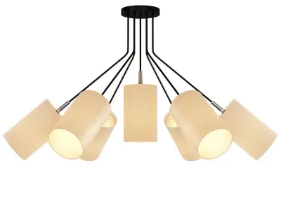 SCENE modern chandelier with six lights 3D model