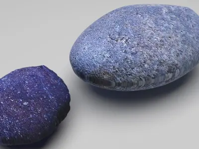 Two Galaxy Rocks 3D model