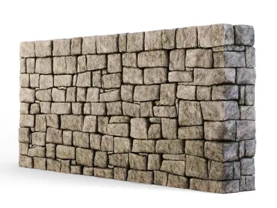 Forge Stone Wall 3D model