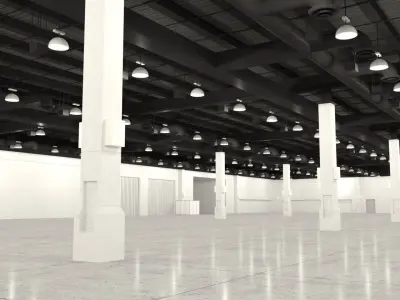 Exhibition Hall - Warehouse interior - HDRI Texture