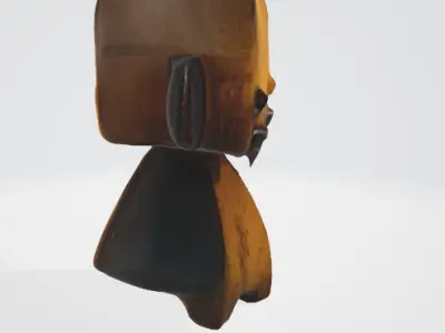 Rusty Cartoon Robot 3D Model 3D model