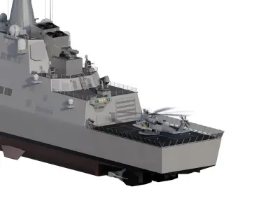 HEAVY NAVY FRIGATE 3D model