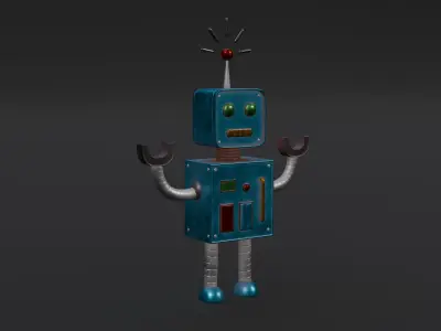 Robot Friend Low-poly 3D model