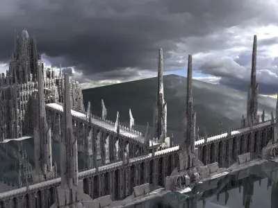 Halls of Power Kit bash 3D model